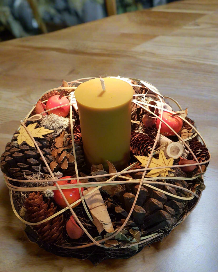 Table Centre with Pillar Candle